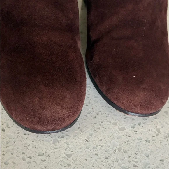 Coach Dark Brown Suede Ankle Booties - Picture 9 of 13